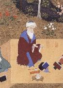 unknow artist The Poet Nizami sits in the highest rank among the great Persian poets of the past oil painting on canvas